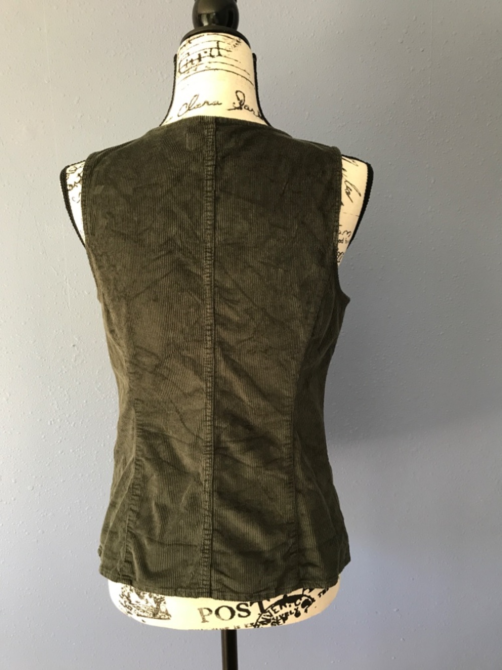 Green Corduroy Madewell Vest Size 2 - Picture 3 of 9